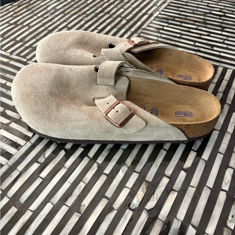 Birkenstock Beige Suede Loafers